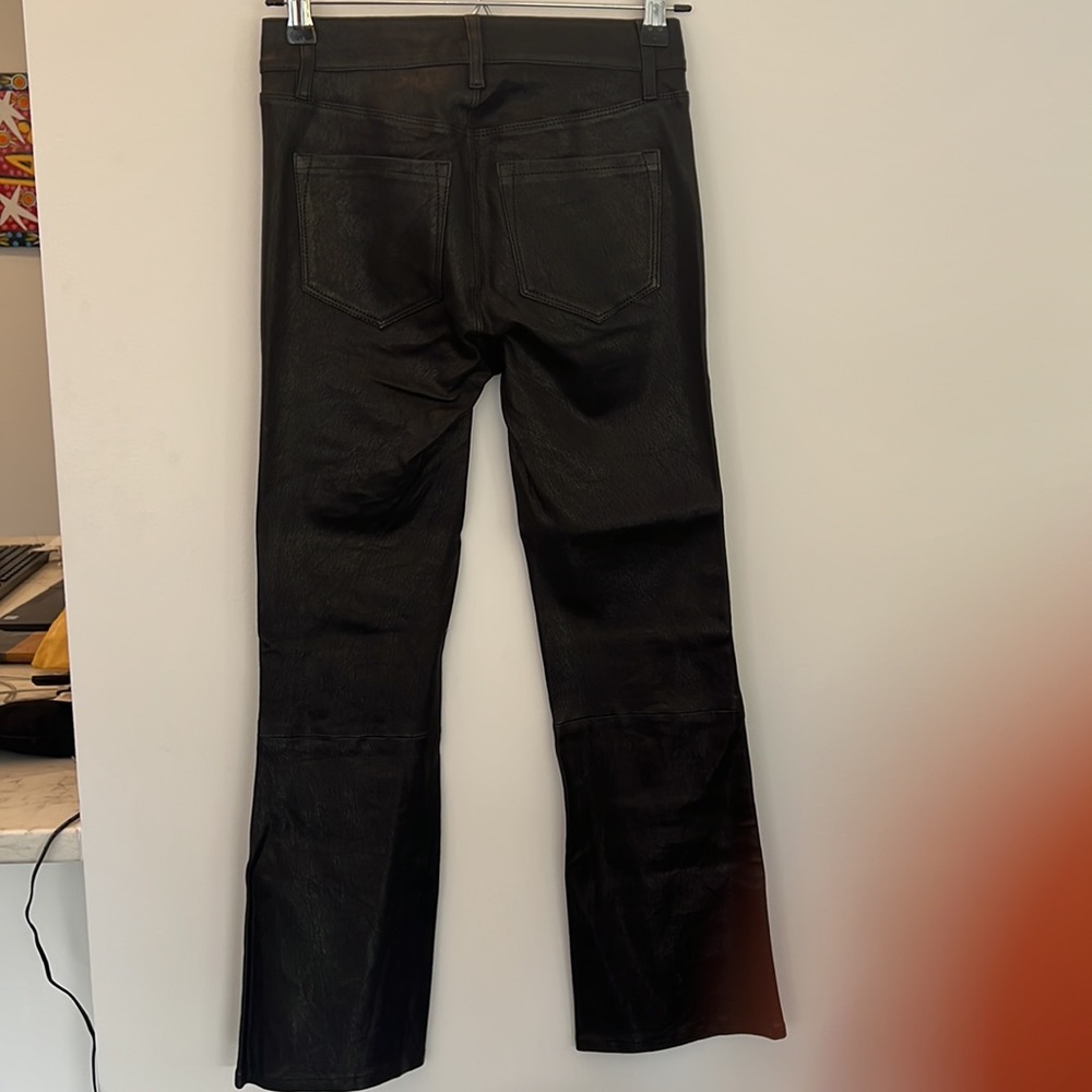 NWT J Brand Leather Selena Mid Rise Crop Boot Pant - Picture 10 of 13